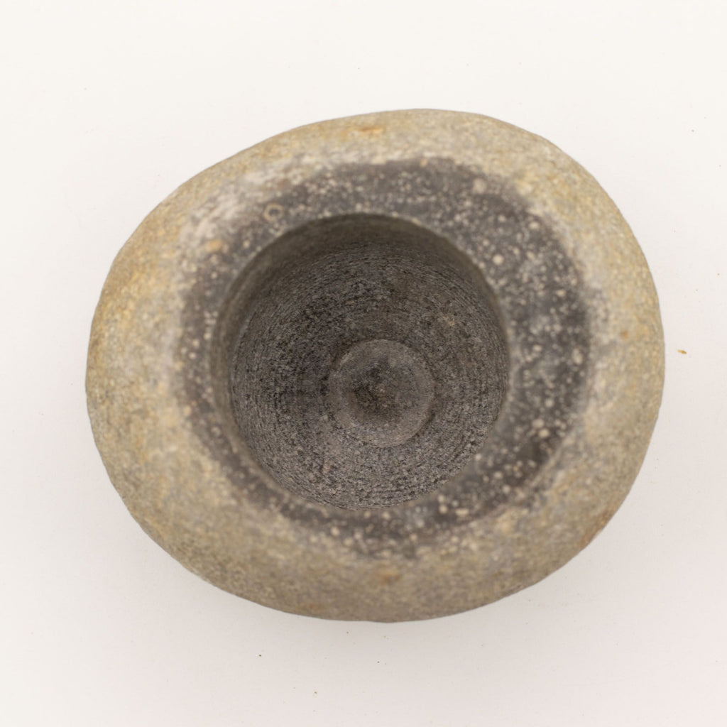 Natural Riverstone Decorative Pestle & Mortar- Large (aprox 15x12cm)