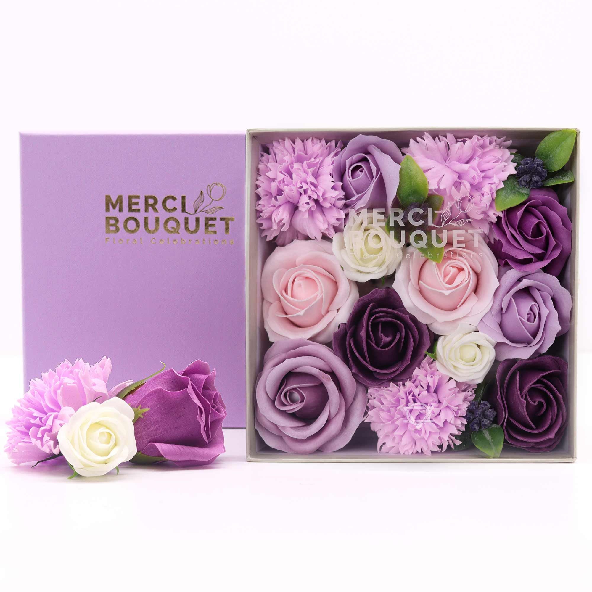Square Box - Lavender Rose & Carnation - Natural Aroma Company
