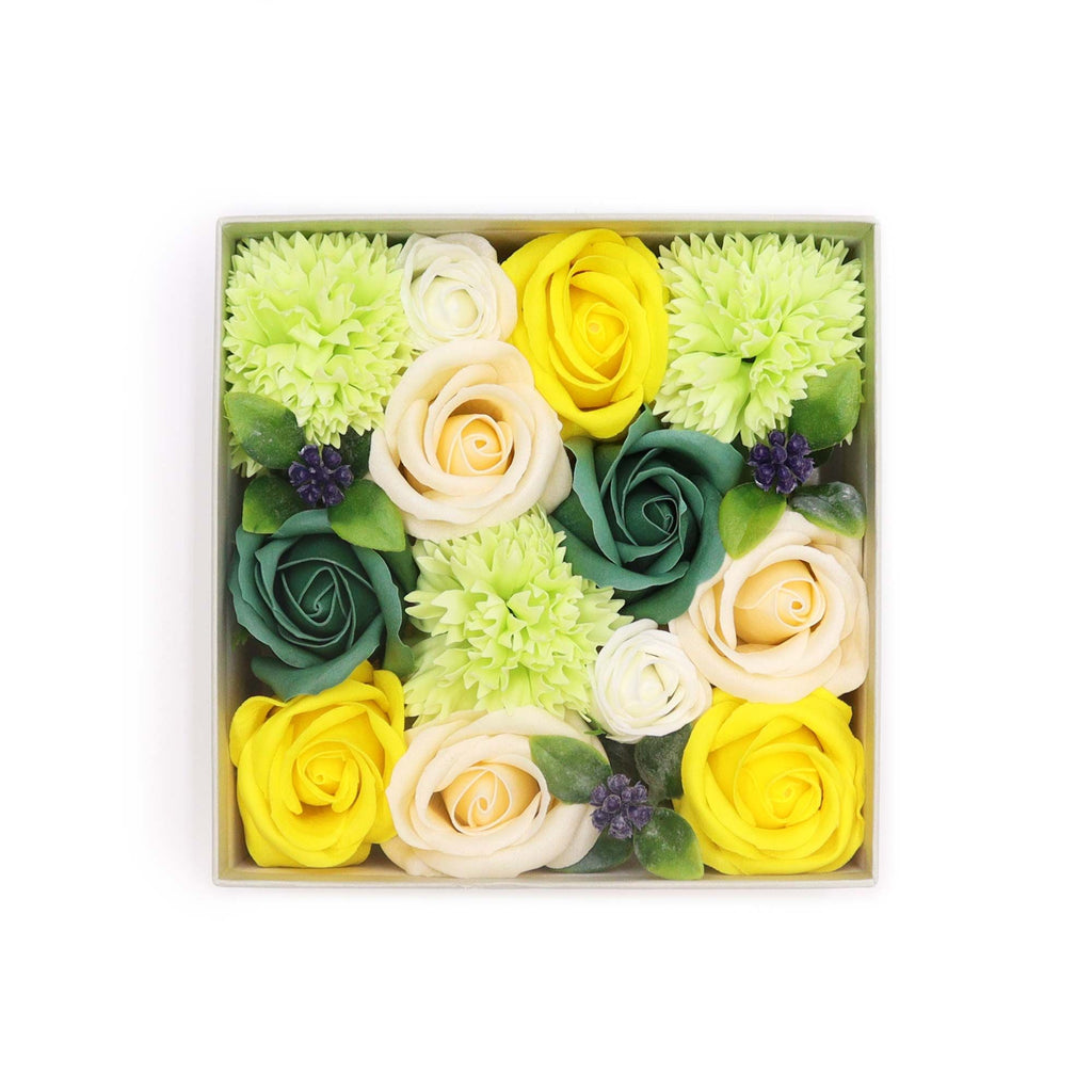 Square Box - Spring Celibrations - Yellow & Greens - Natural Aroma Company