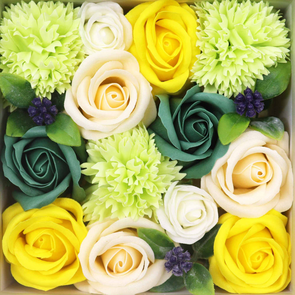 Square Box - Spring Celibrations - Yellow & Greens - Natural Aroma Company