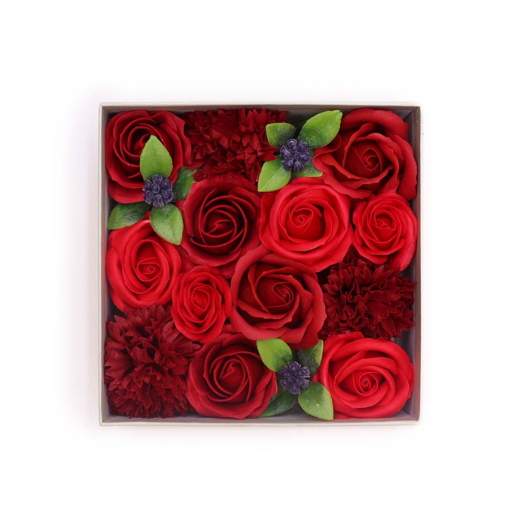 Square Box - Classic Red Roses - Natural Aroma Company